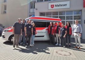 Das Team der Fundraising-Agentur Temmelbein ist aktuell in den Städten Mainz, Ingelheim und Bingen sowie im jeweiligen Umland im Auftrag der Malteser unterwegs. Foto: Malteser